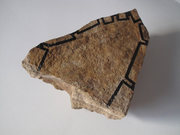 Territoirs XIV, pierre, crayon, encre, 9 x 16 x 18 cm. IMG_1618_w600_h450