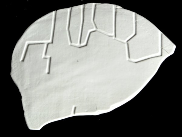 Espais il·limitats XXXVI,  porcelana, 43 x 34 x 1,5 cm. , 2012,