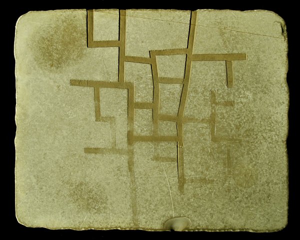 Territori assenyalat III, pedra  30 x 24 x 5 cm. 2012