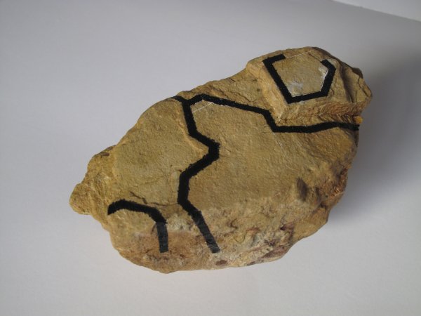 Territoirs XIII, pierre, crayon, encre, 14 x 10 x 19 cm. IMG_1622_w600_h450