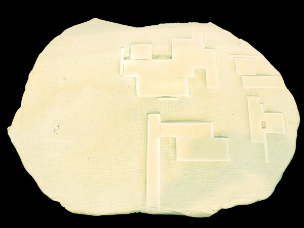 Espais ilimitats XXXVII, porcelana, 58 x 44 x 1,5 cm. , 2012, TRENCADA_w600_h450